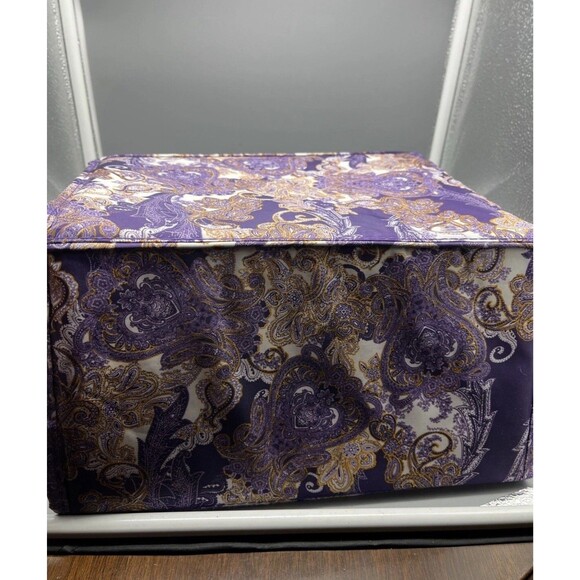 Joy Mangano Beauty Case Travel Organizer Bag Paisley NEW Storage Home Gifting - Picture 4 of 11